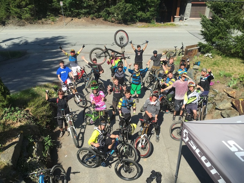 2015 Bike Park Academy trainees on their first day!