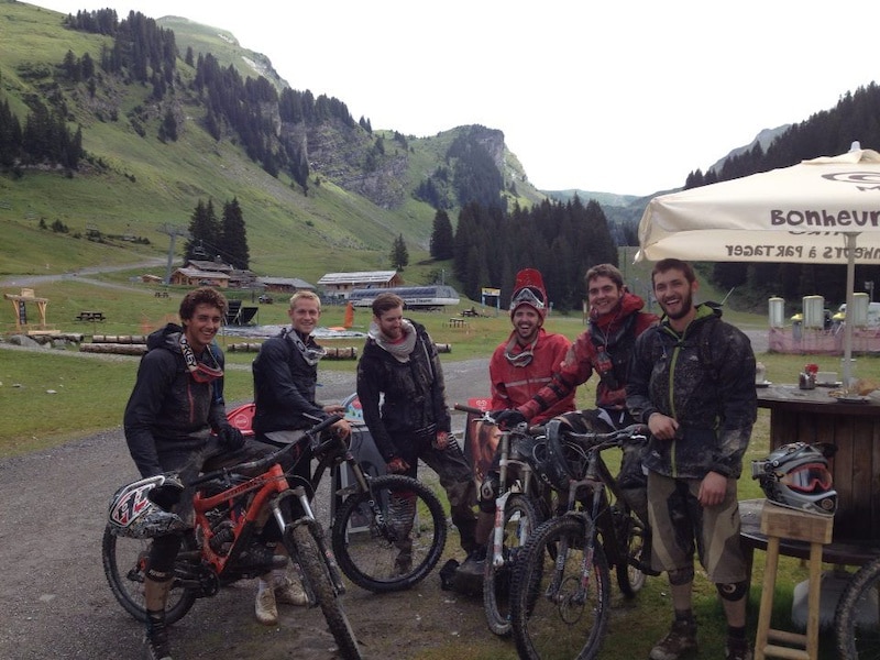 Group Leader Darragh ripping up the trails in France with friends!