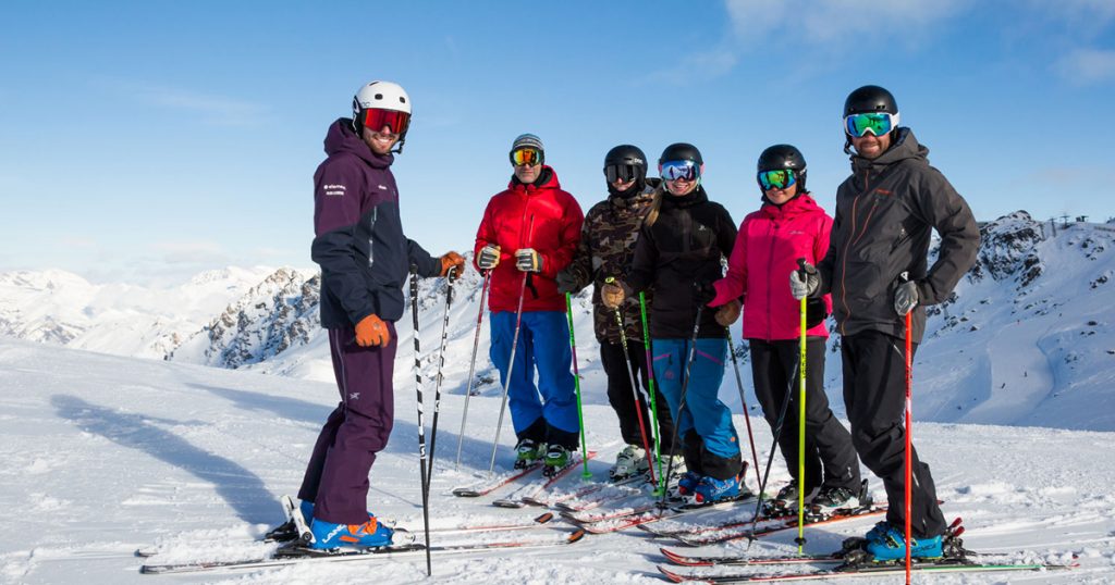 Why become a ski instructor group shot