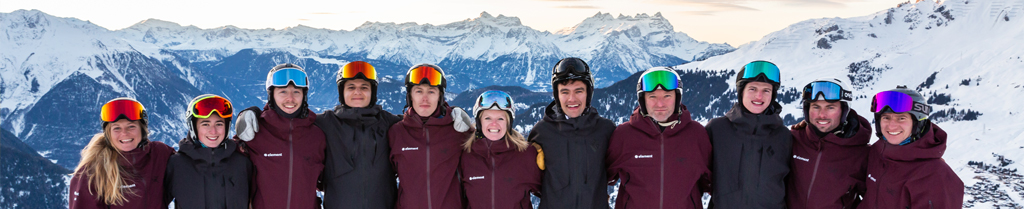 The Element ski school team and coaches in Verbier